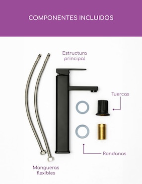 Llave mezcladora para baño Brucke Akashi