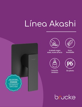 Llave mezcladora para baño Brucke Akashi