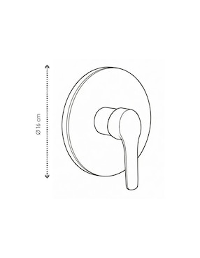 Llave mezcladora para baño Brucke Kapell