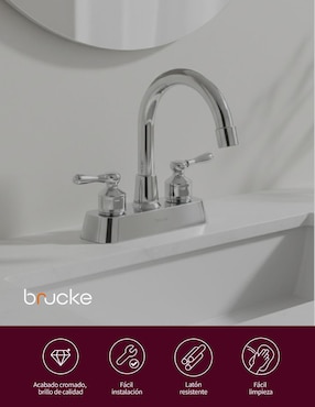 Llave mezcladora para baño Brucke