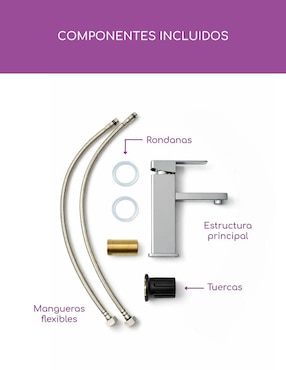 Llave mezcladora para baño Brucke Akashi