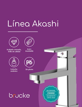 Llave mezcladora para baño Brucke Akashi