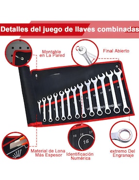 Juego de llaves combinadas Xtellar 14 piezas