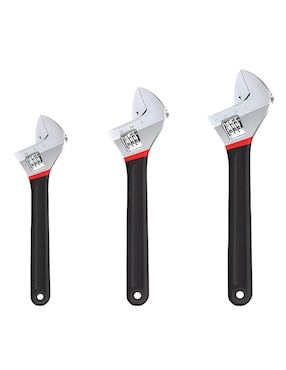 Juego de llaves inglesa ajustable Xtellar 3 piezas