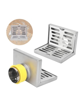Coladera para piso Belug de acero inoxidable