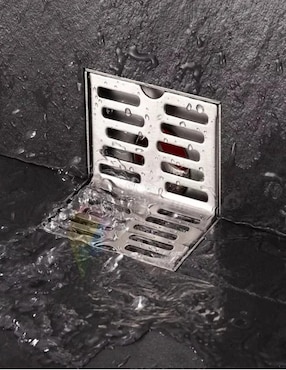 Coladera para piso Belug de acero inoxidable