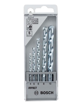 Juego brocas para concreto Bosch con 5 piezas