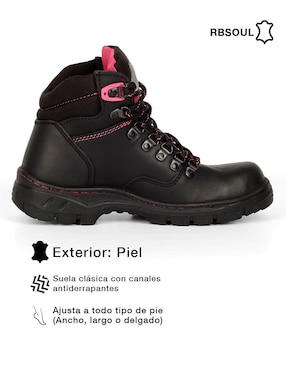 Bota industrial Rbcollection de cuero y piel