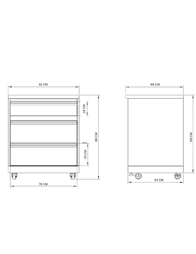 Gabinete Thor Kitchen de acero inoxidable