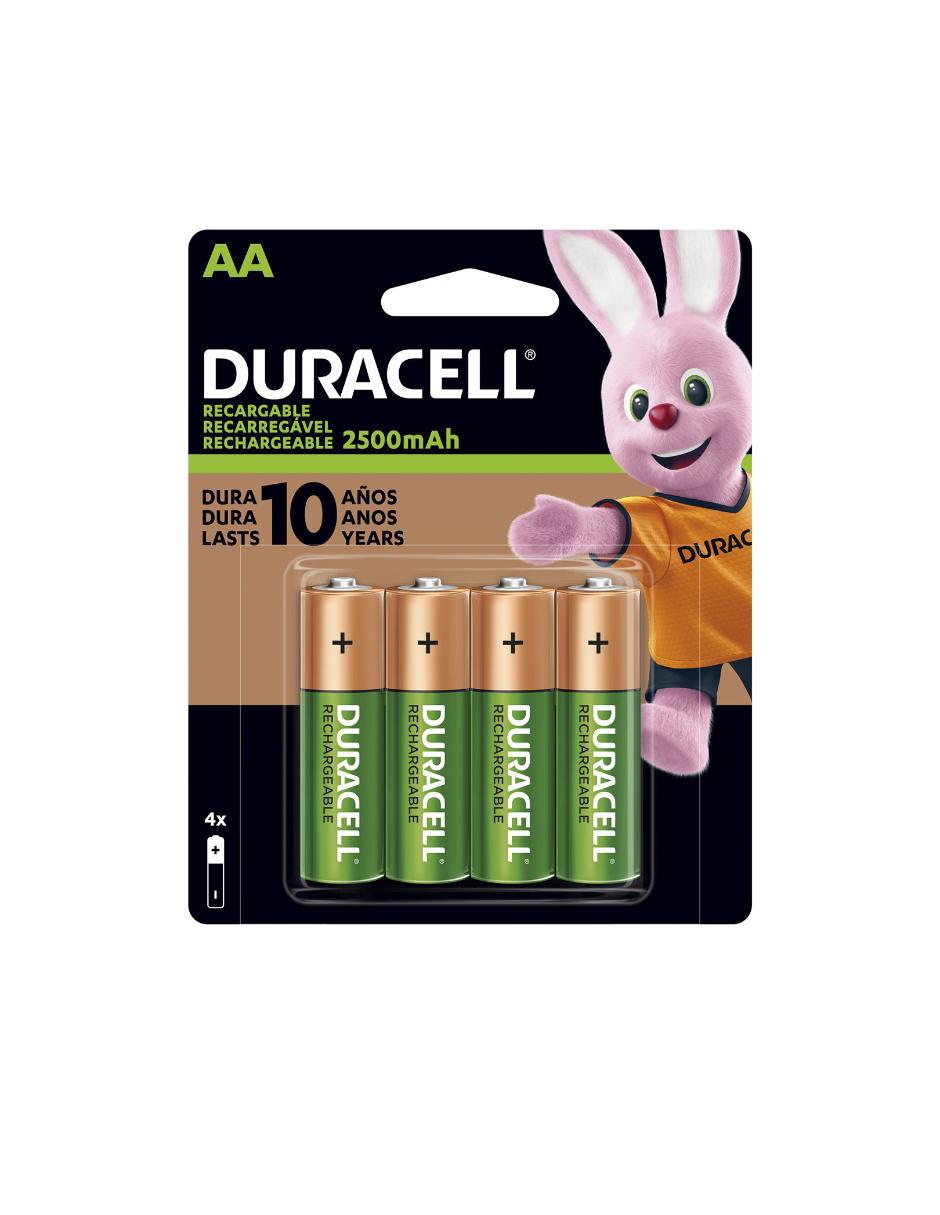 Set de 4 pilas recargables AA Duracell