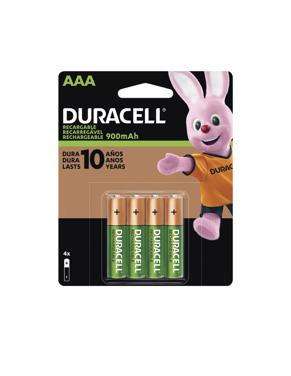 Set de 4 pilas recargables AAA Duracell