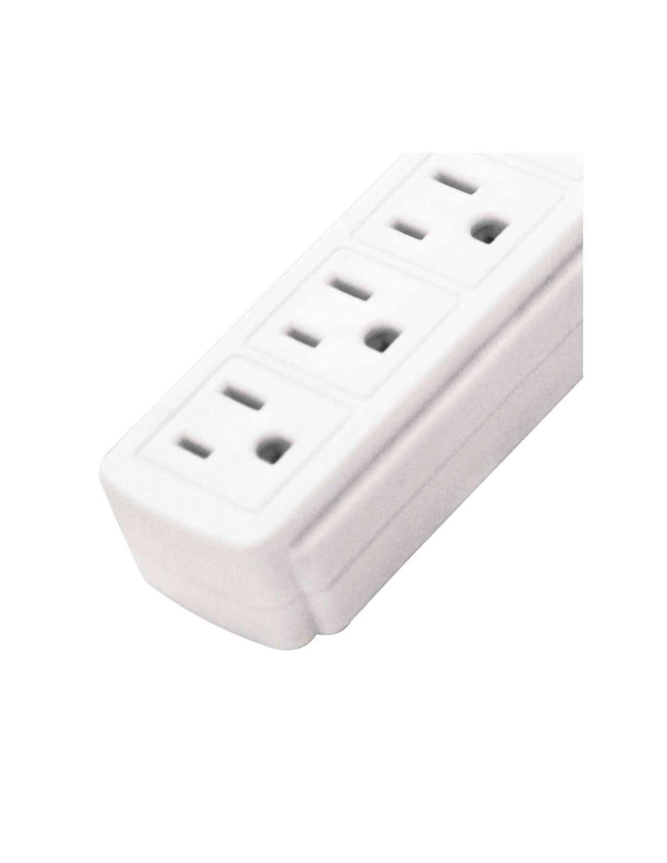 Multicontacto horizontal 11-2045 blanco 2