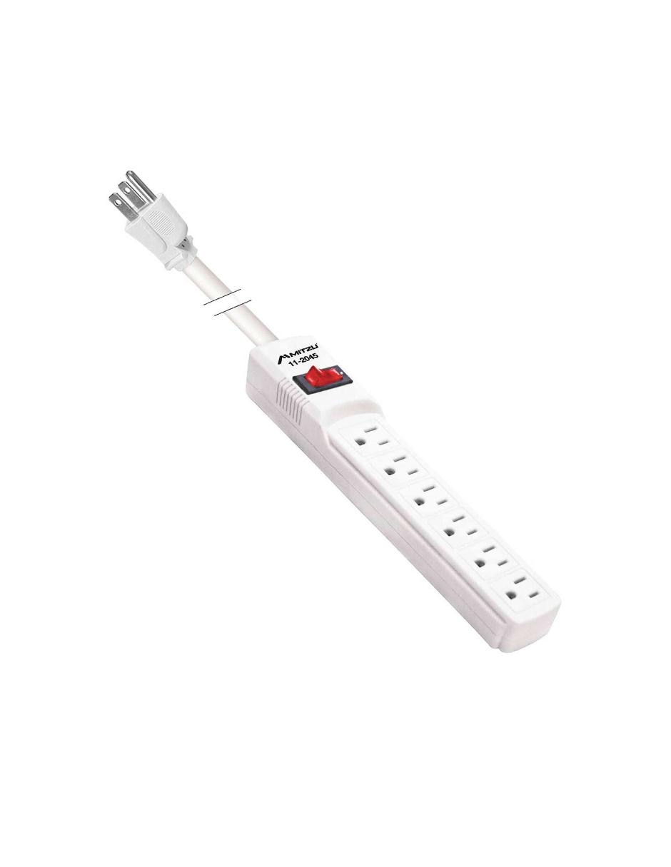 Multicontacto horizontal 11-2045 blanco 3