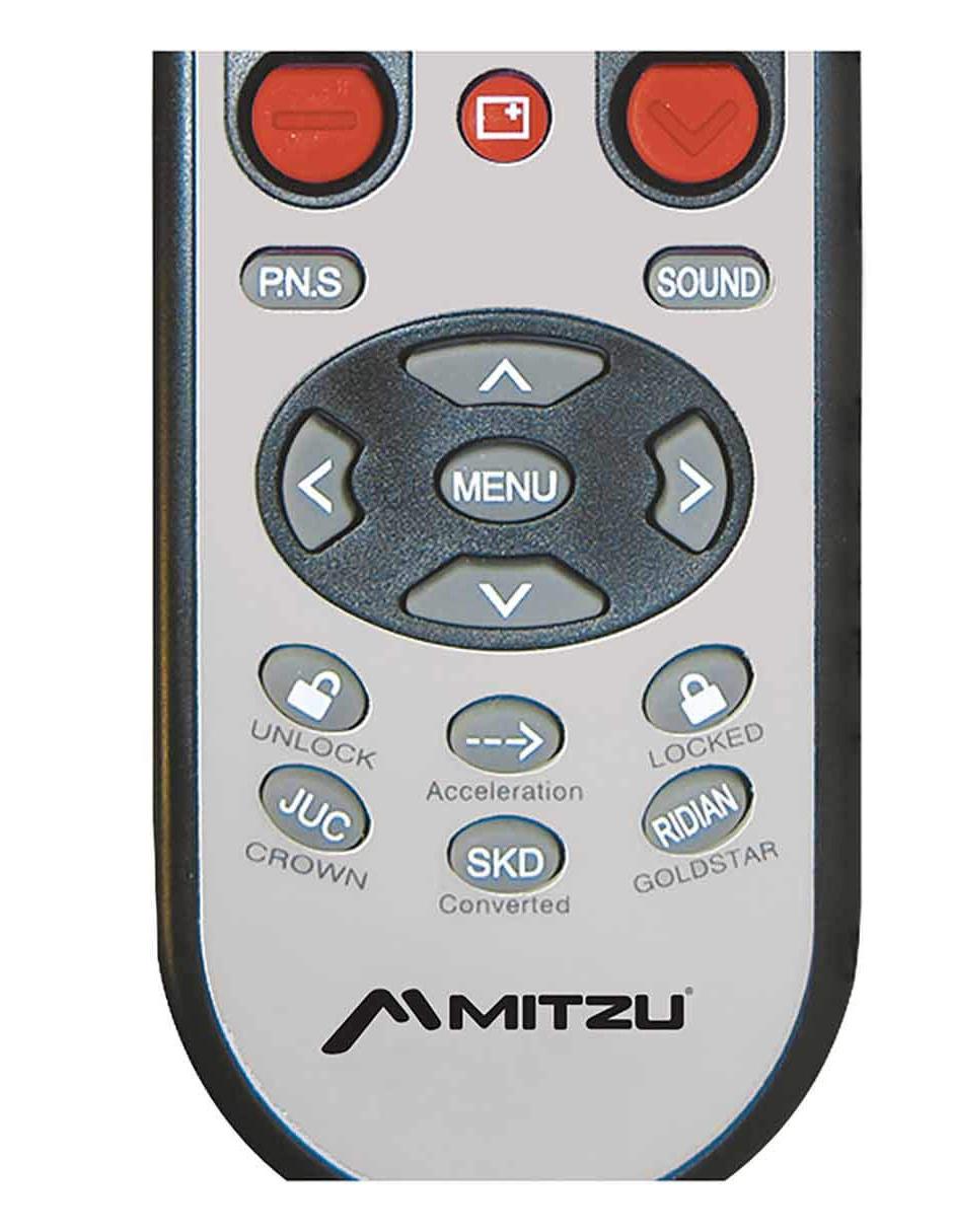 Mitzu® Control remoto universal LCD, blanco