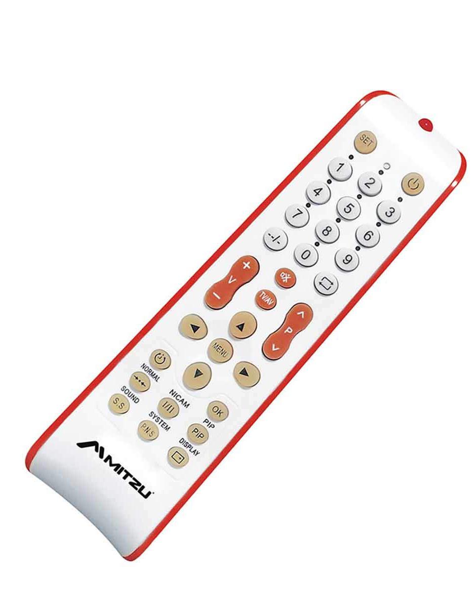 Mitzu® Control remoto universal LCD, blanco