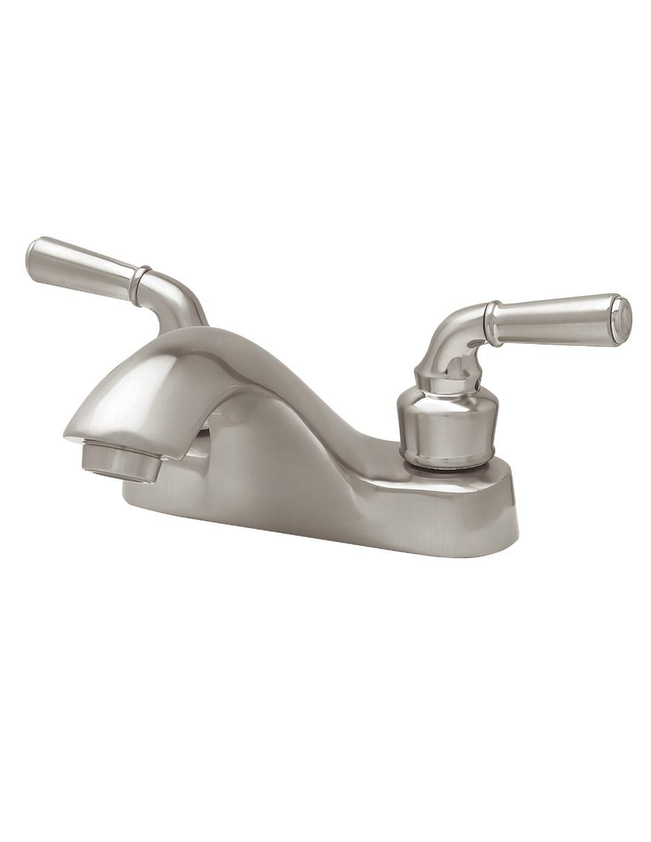 Mezcladora de 4 pulgadas para lavabo con manerales de palanca, acero inoxidable 4063.9 2