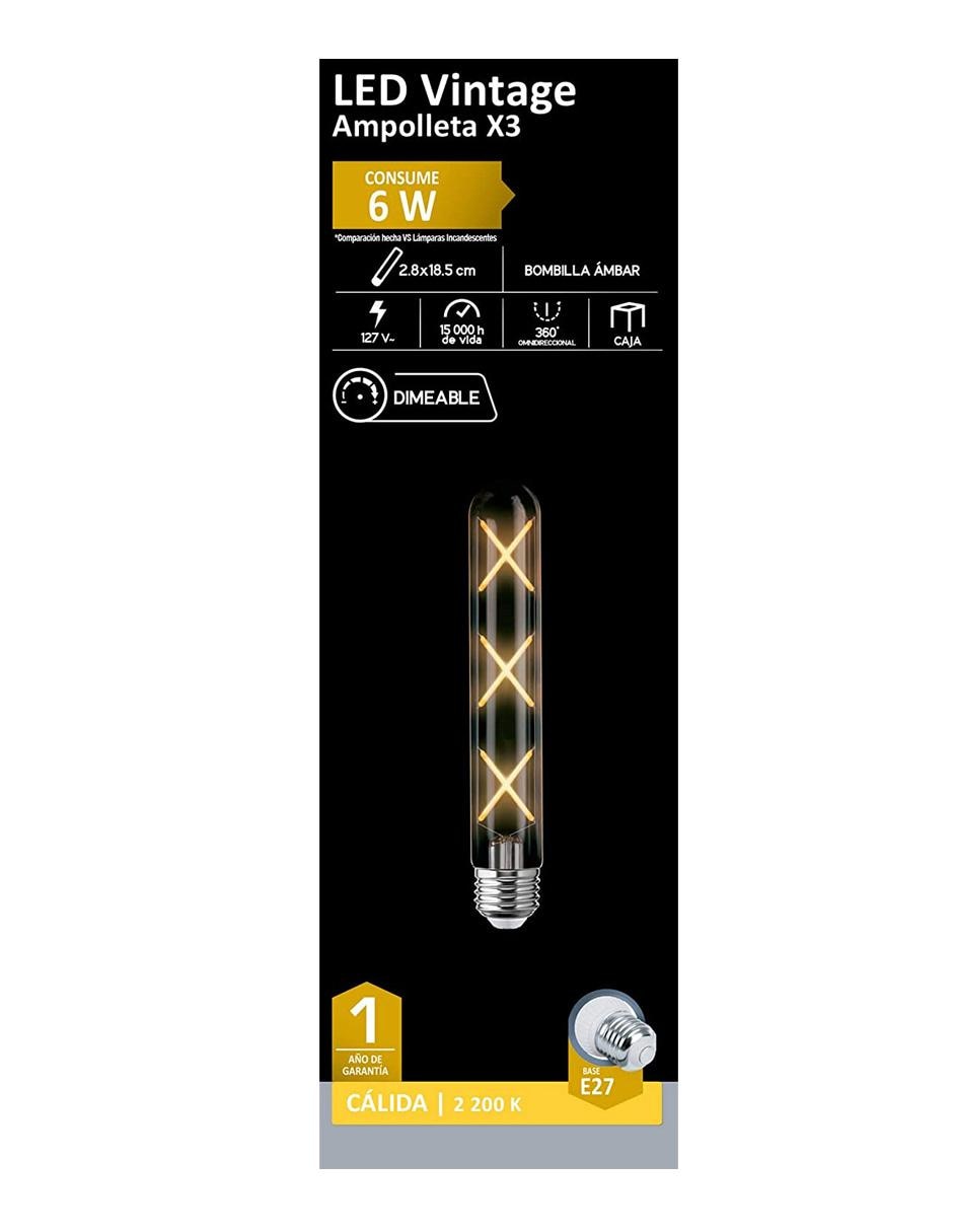 Foco LED vintage ampolleta 2
