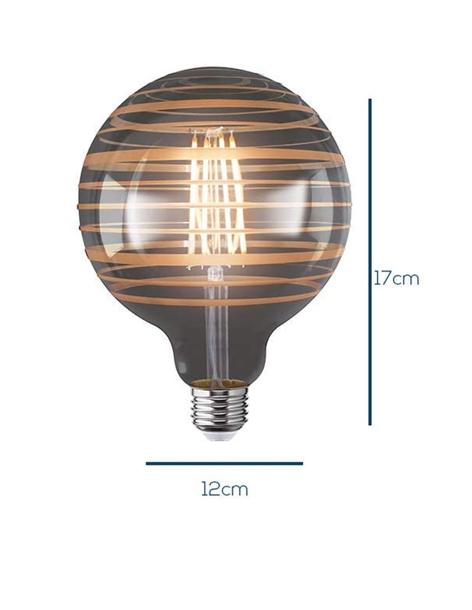 Foco LED vintage decorativo tipo Globo Júpiter