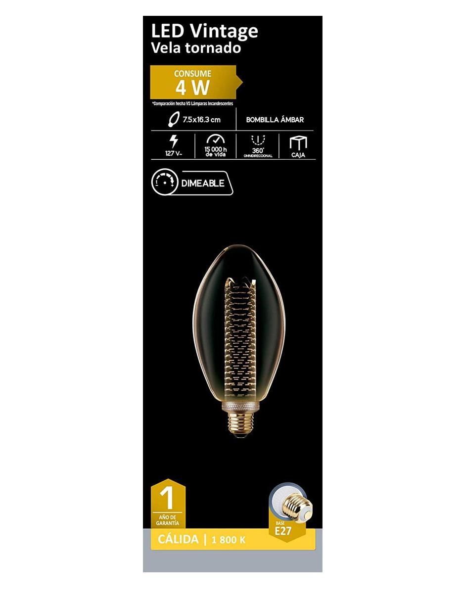 Foco vintage vela Tornado 4W Dimeable 2