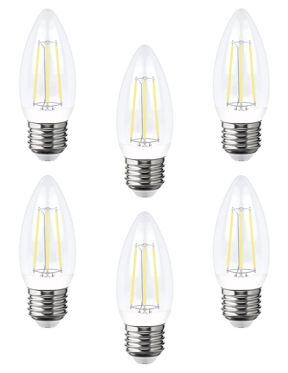 Foco led filamento Vela luz cálida 2700K