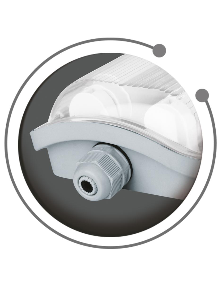 Luminario sobreponer para Tubo LED 2X18W T8 2