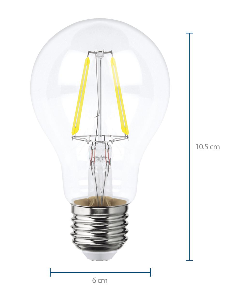 Foco led Filamentos A19 4W 40W L BLANCA 6500K 2