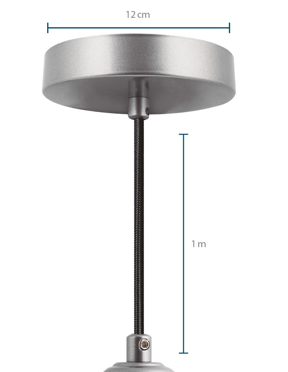 Luminario Basic Plata E27 2