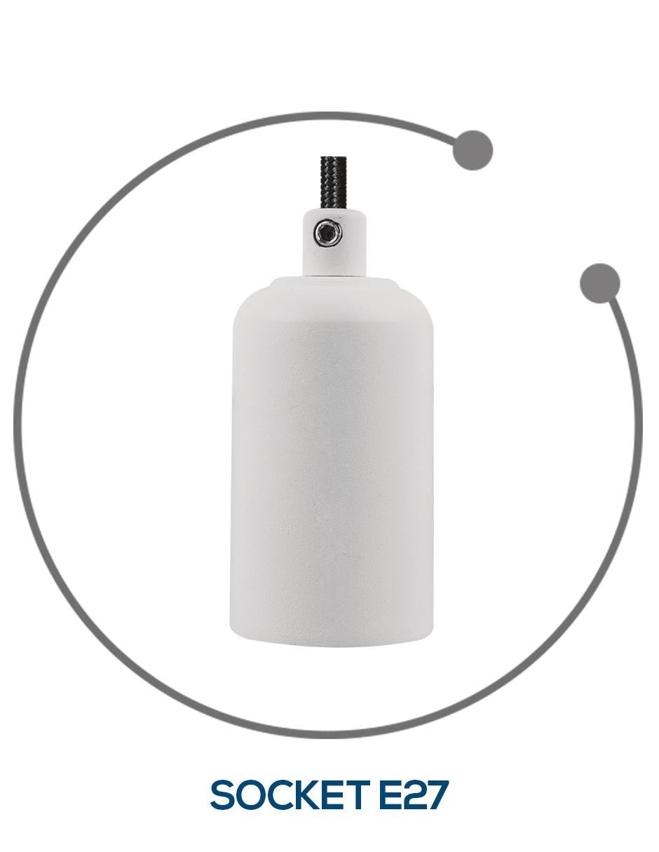 Luminario Basic Blanco mate E27 3