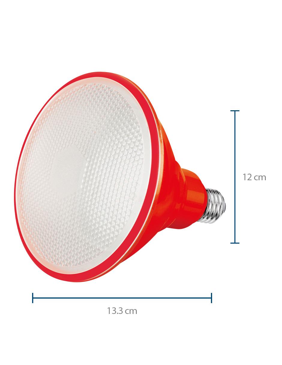 Foco LED PAR 38 12 W rojo IP65 2
