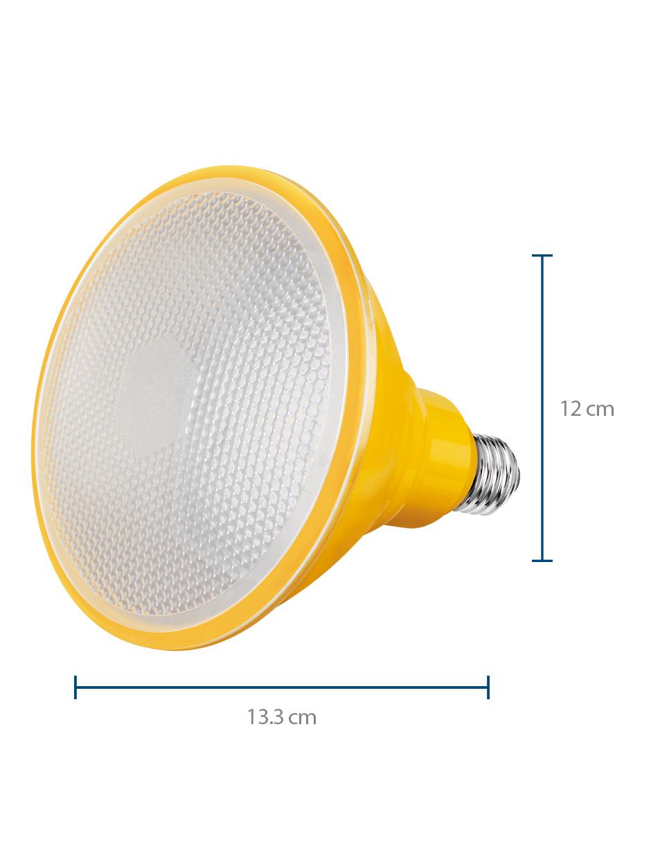 Foco LED PAR 38 12 W amarillo IP65 2