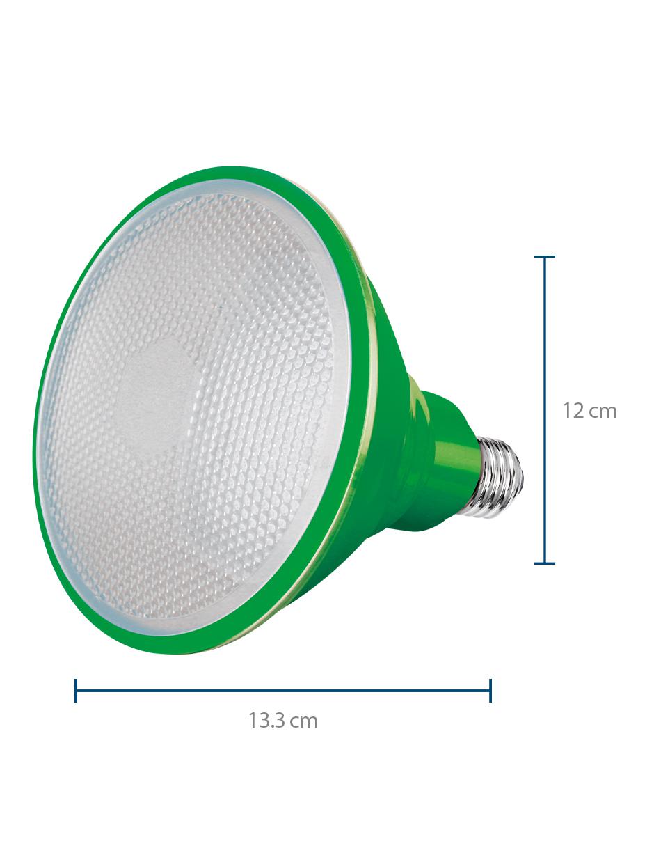 Foco LED PAR 38 12 W verde IP65 2