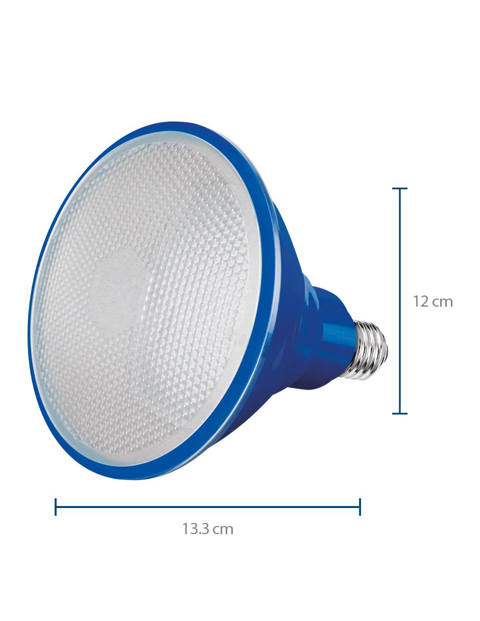 Foco LED PAR 38 12 W azul IP65 2