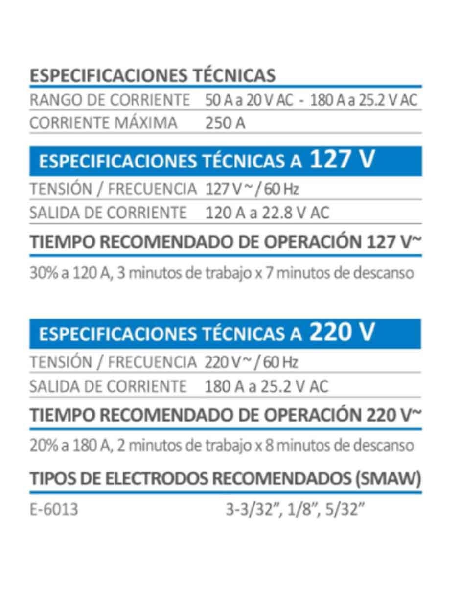 Soldadora 197902 250 A 4