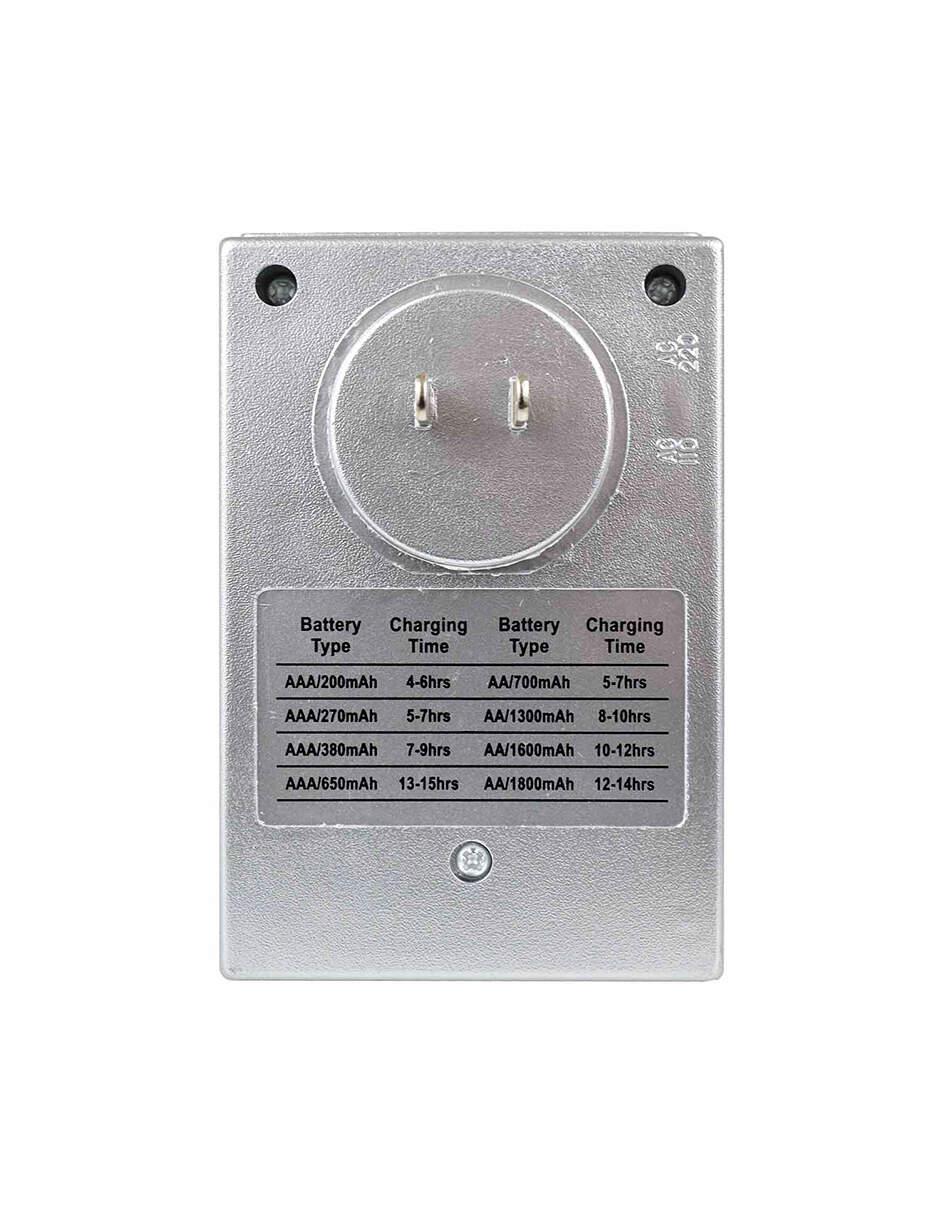 Cargador de Pilas compatible con doble A, triple A y 9 V 5
