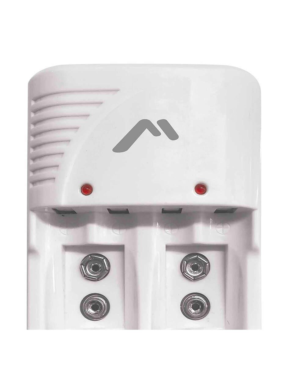 Cargador de Baterías compatible con doble A, triple A, 9V y Ni-cd 3