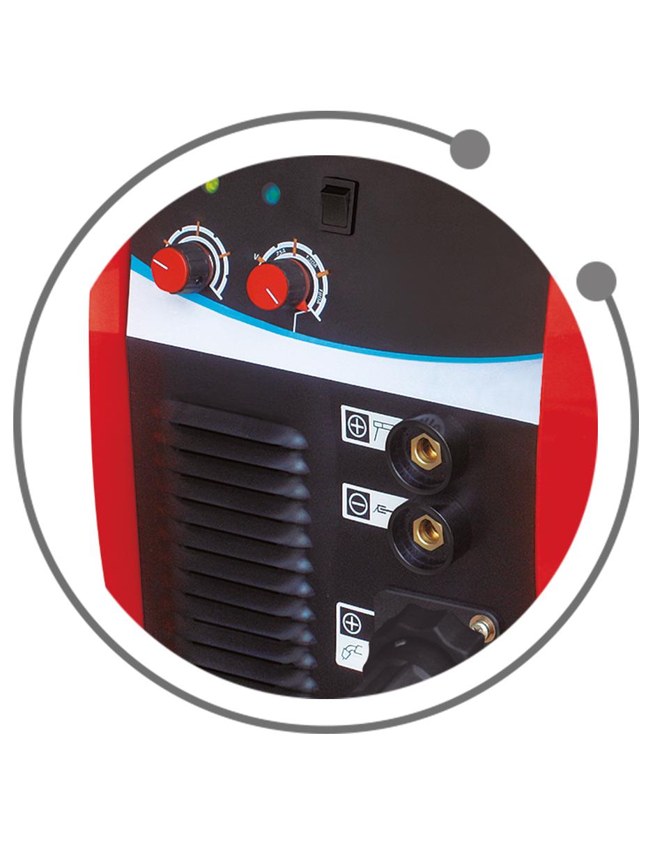 Soldadora para microalambre y electrodo AKSI 210 Amps 220V 2