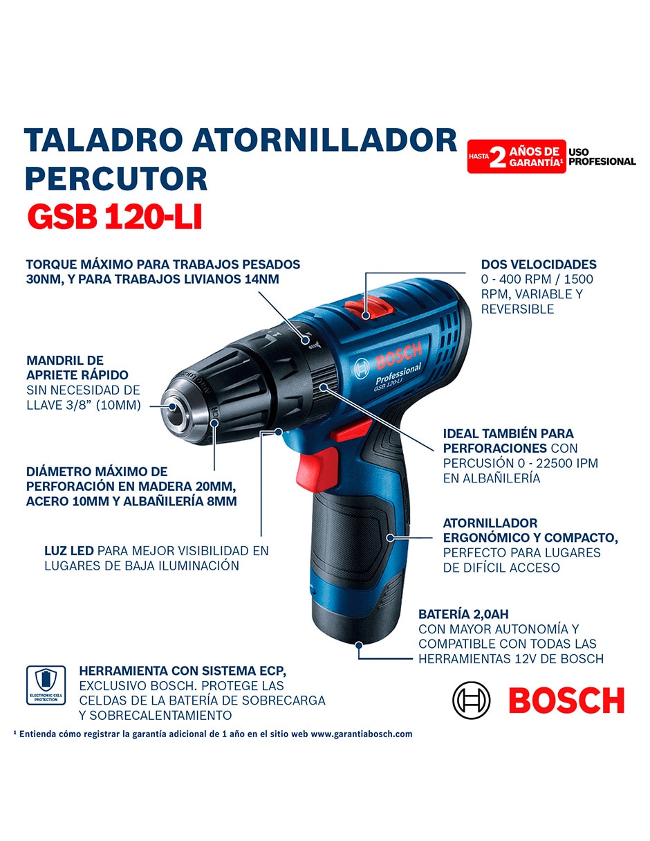 Kit de taladro atornillador inalámbrico 06019g80g4 de 12 v 2