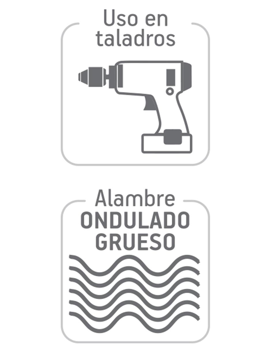 Pack de 6 piezas carda circular Maxtool alambre grueso para taladro máxima velocidad 4 3