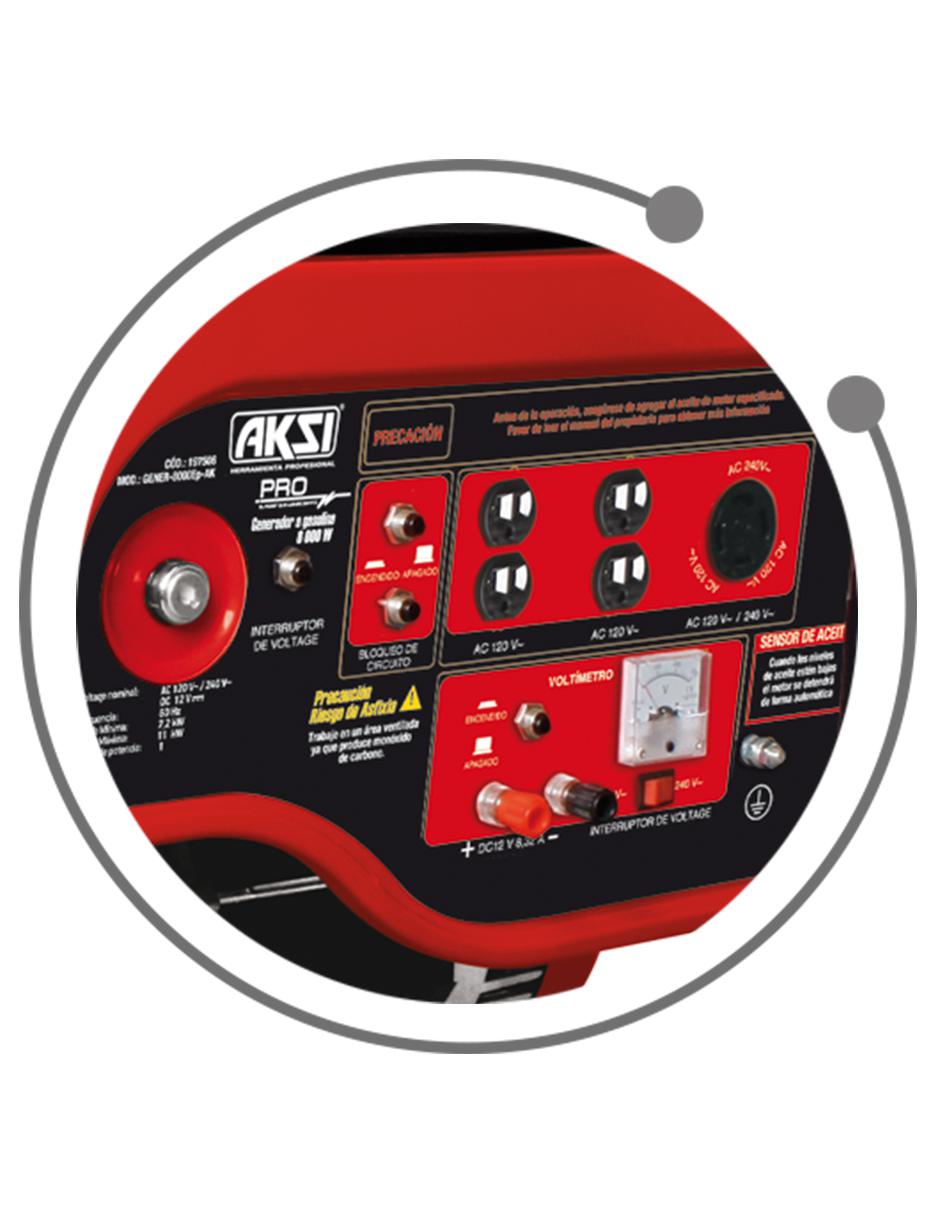 Generador de gasolina 8000W con arranque electrónico PRO 2