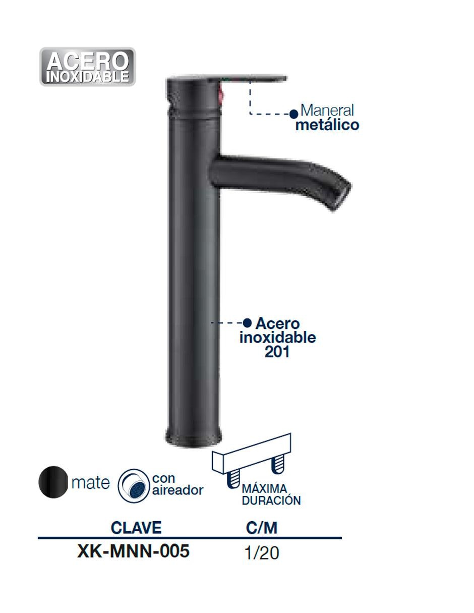 Monomando para lavabo 2