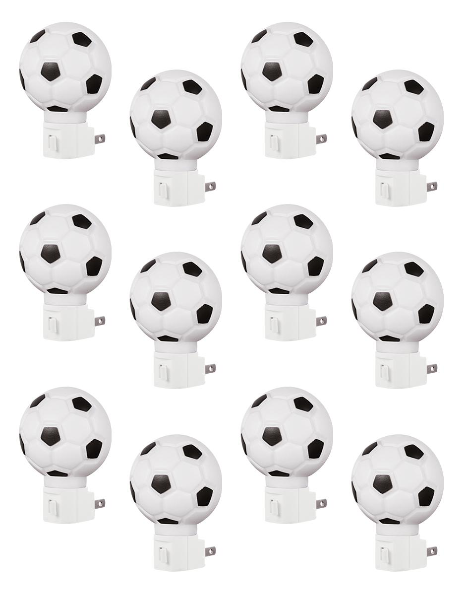 Set de luz de noche con interruptor 12 piezas Fútbol