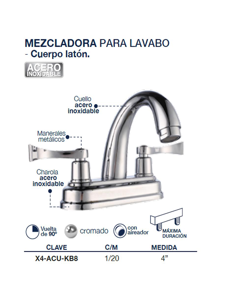 Mezcladora para lavabo 2