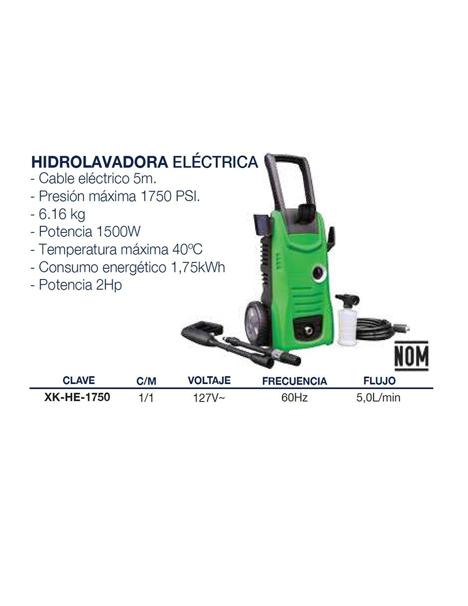 Hidrolavadora XK-HE-1750 1750 psi 2