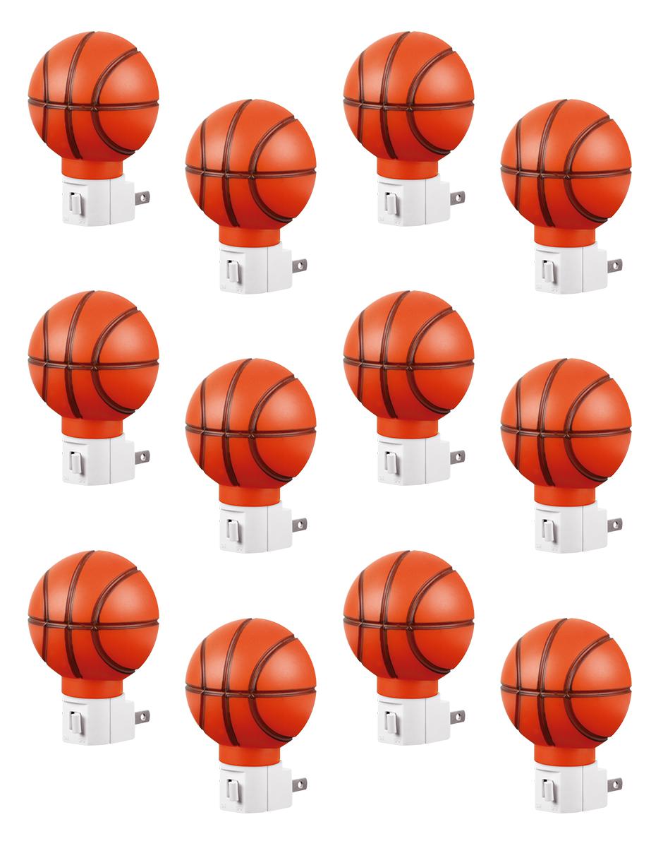 Set de luz de noche con interruptor 12 piezas Basketball