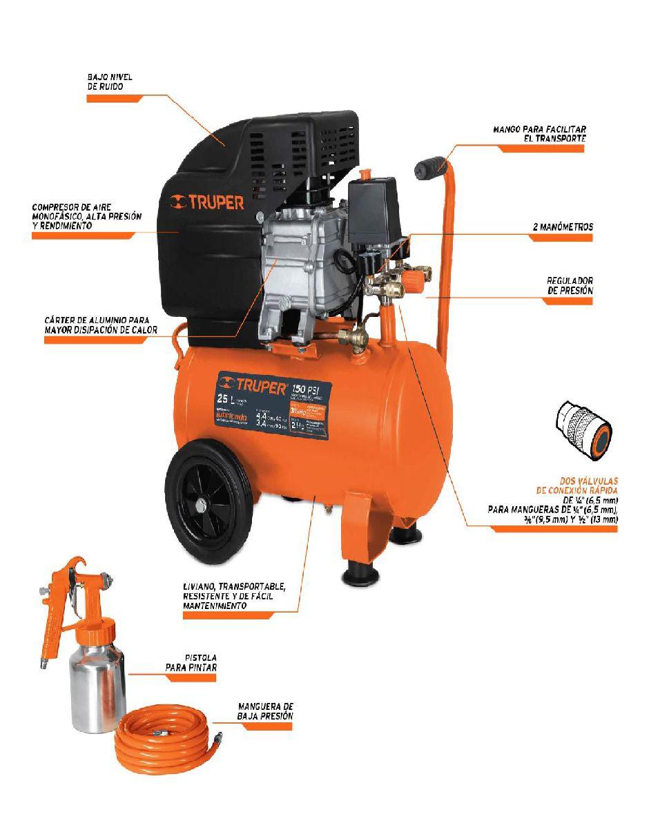 Set compresor COMP-KIT25 25 L 3 HP 2