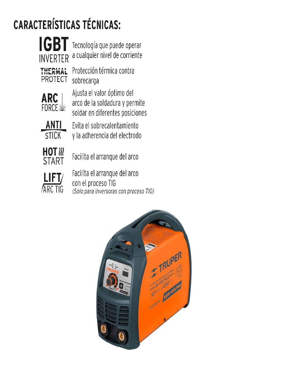 Soldadora SOIN-120/160 160 A 2