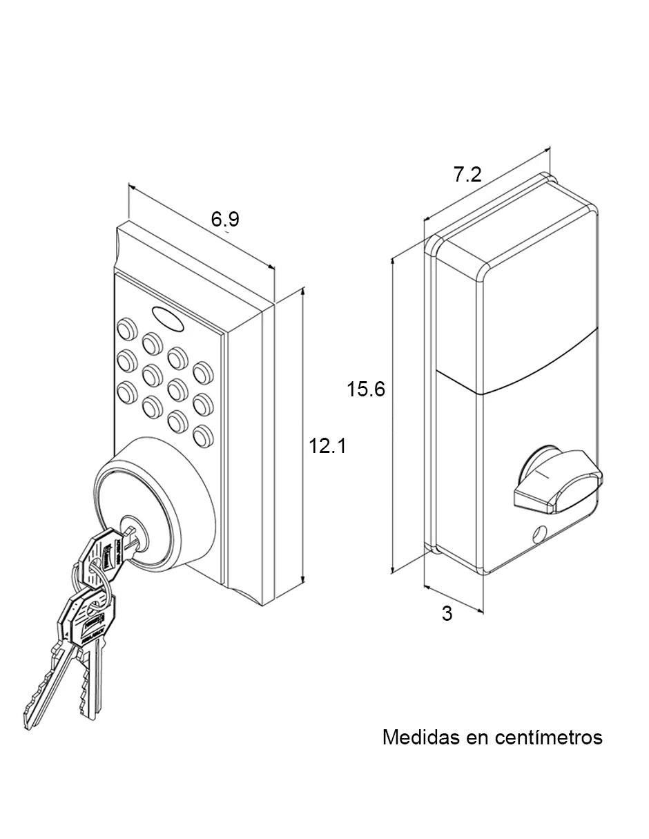 Cerradura digital PCD265 5