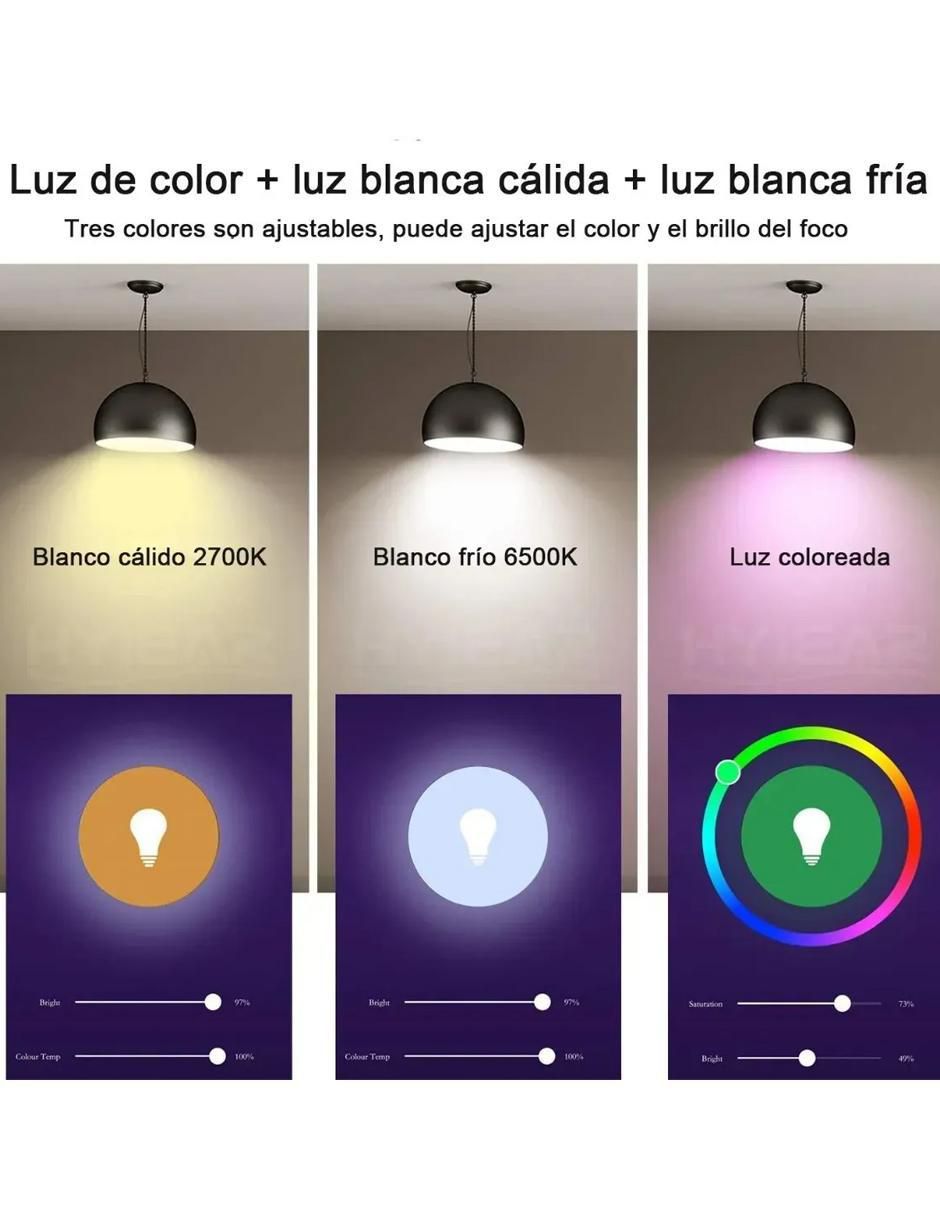 Foco LED 9 W de consumo 9 W de iluminación 5
