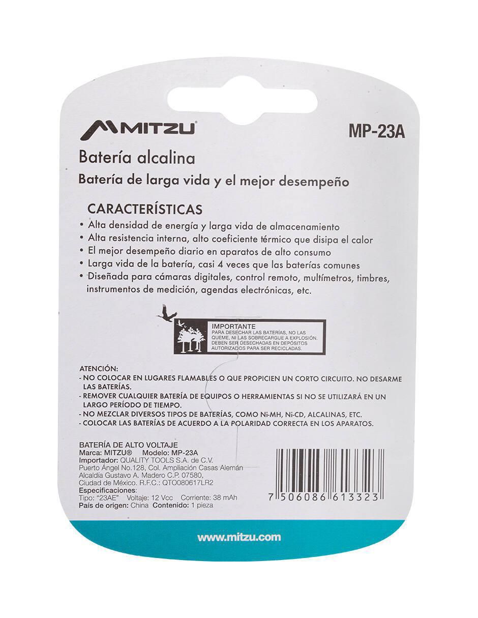 Baterías alcalinas 23 A 12 V 2
