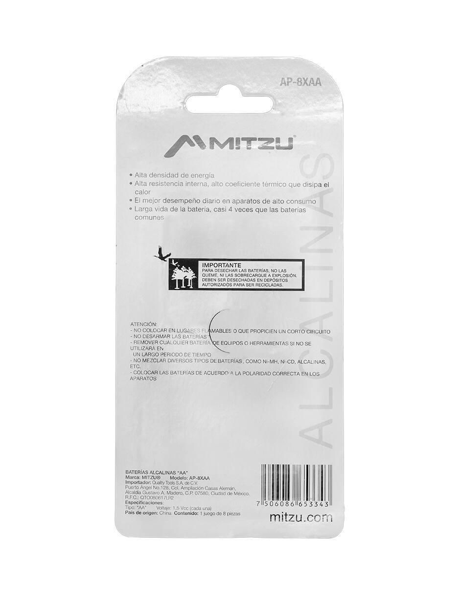 Baterías alcalinas AA 1.5 V 2